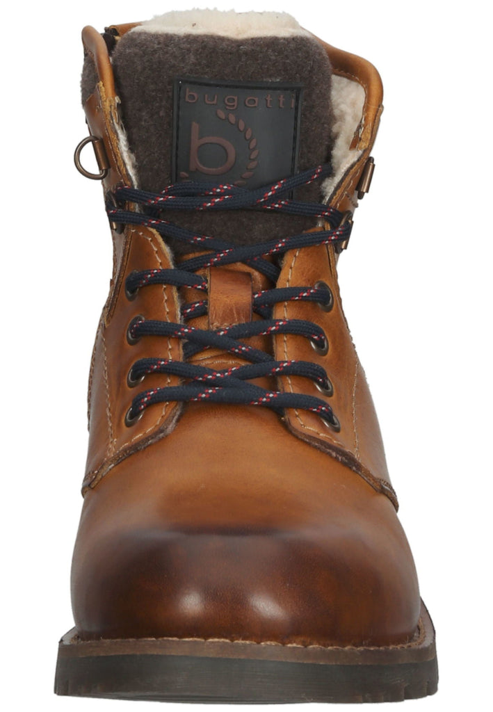 Bugatti Stiefelette Nappaleder Cognac Warmfutter
