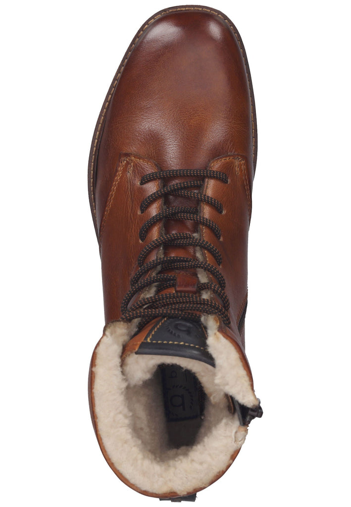 Bugatti Stiefelette Nappaleder Cognac Warmfutter