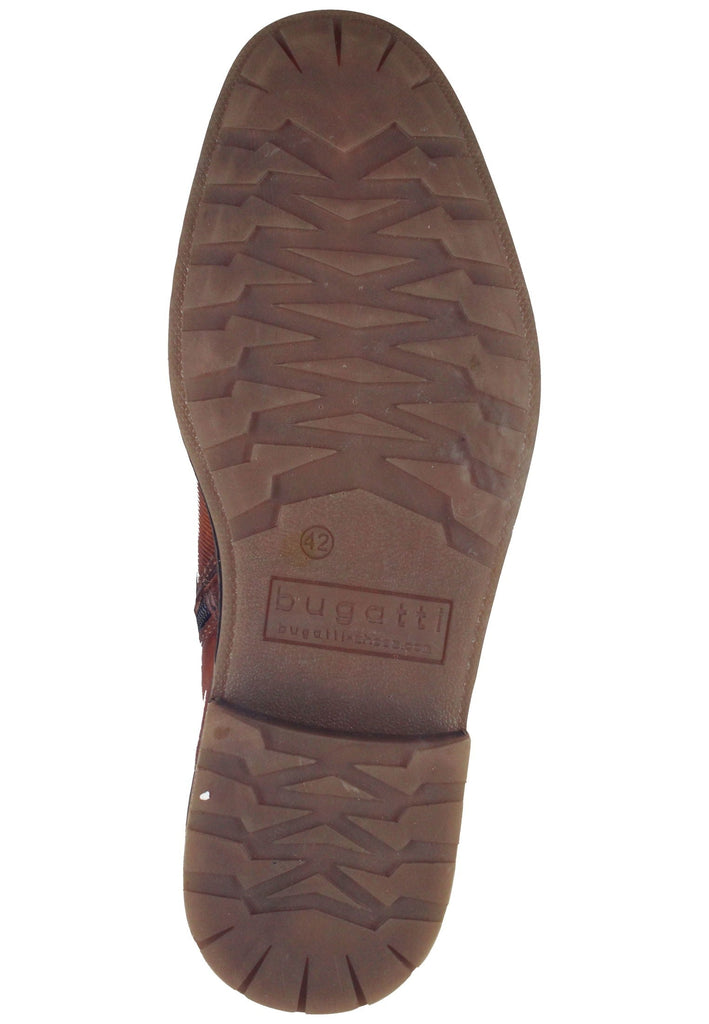 Bugatti Stiefelette Nappaleder Cognac Warmfutter