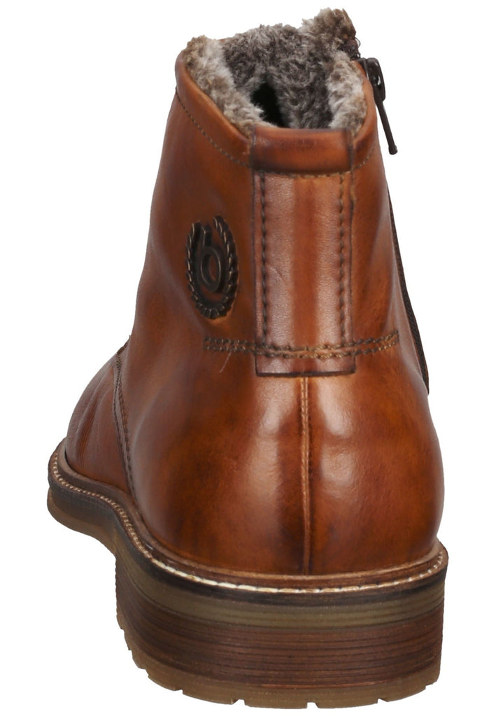 Bugatti Stiefelette Nappaleder Cognac Warmfutter
