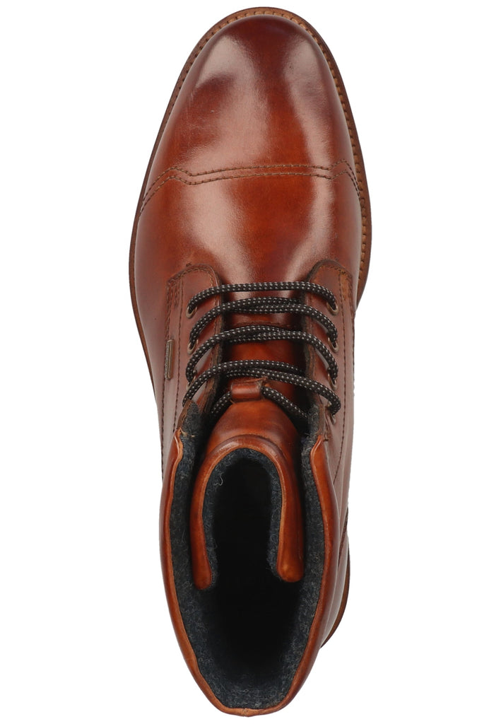 Bugatti Stiefelette Nappaleder Cognac Warmfutter