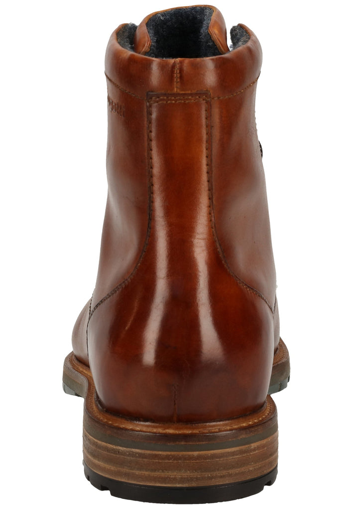 Bugatti Stiefelette Nappaleder Cognac Warmfutter
