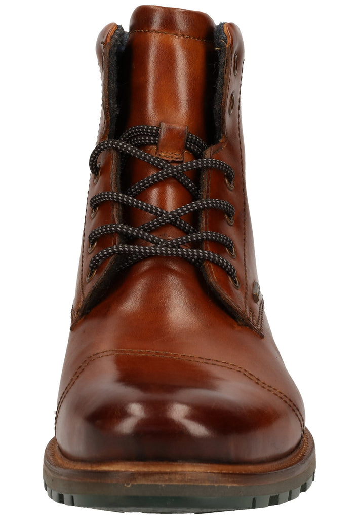 Bugatti Stiefelette Nappaleder Cognac Warmfutter