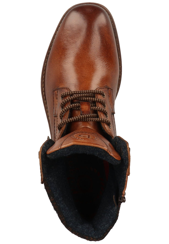 Bugatti Stiefelette Nappaleder Cognac Warmfutter
