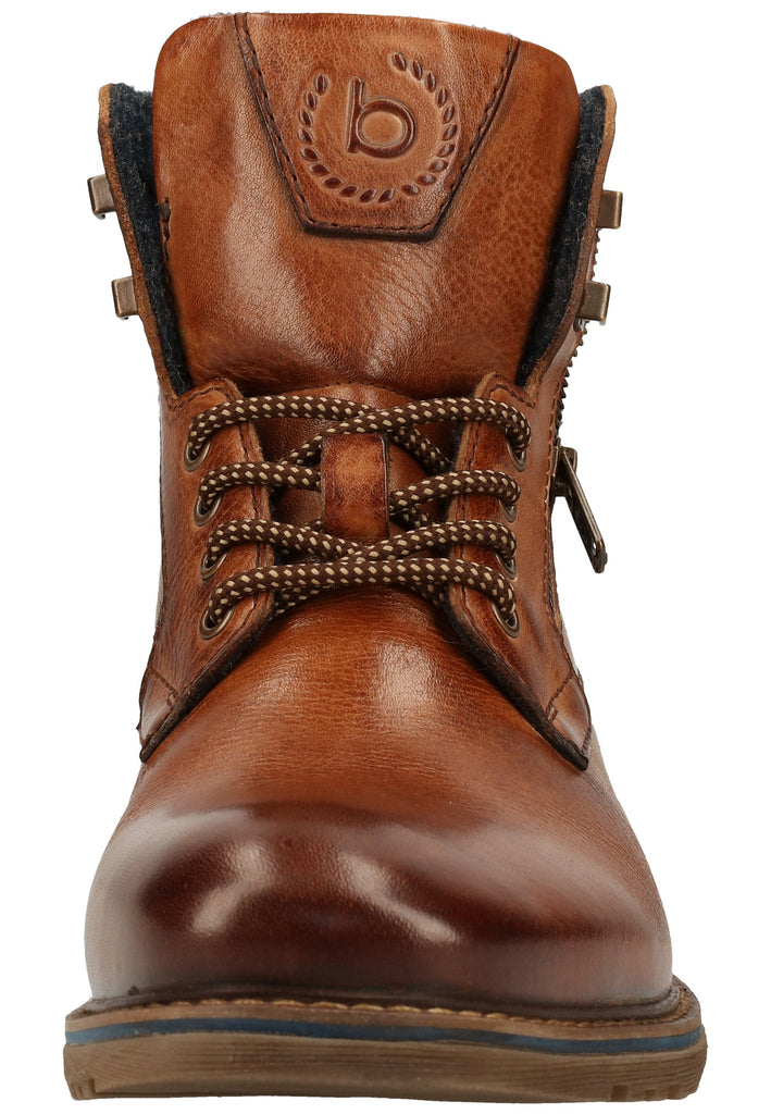 Bugatti Stiefelette Nappaleder Cognac Warmfutter