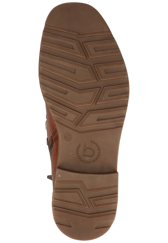 Bugatti Stiefelette Nappaleder Cognac Warmfutter