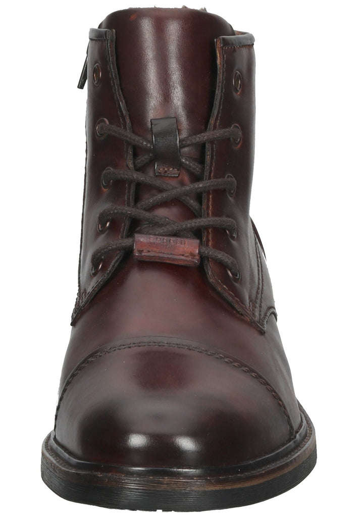 Bugatti Stiefelette Nappaleder Dunkelbraun Warmfutter