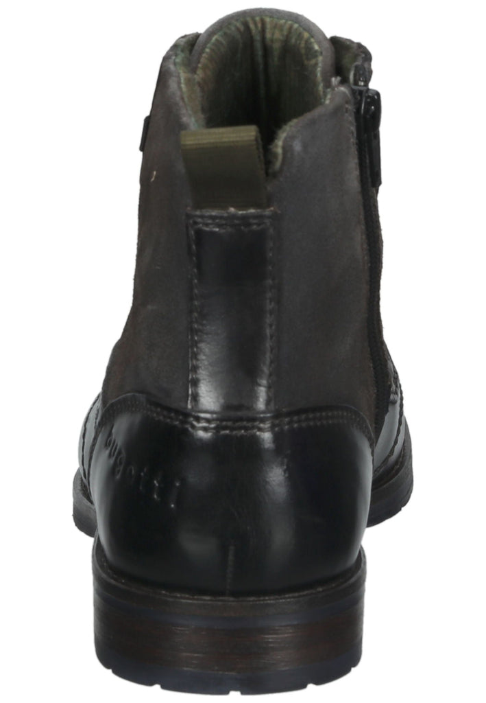 Bugatti Stiefelette Nappaleder Dunkelgrau