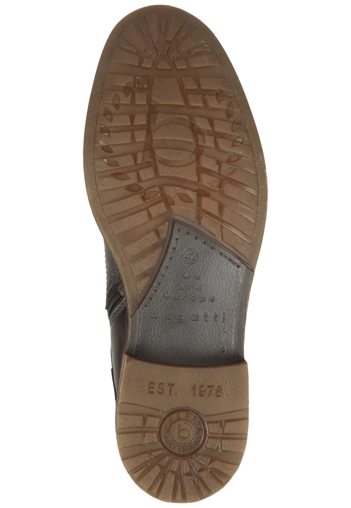 Bugatti Stiefelette Nappaleder Dunkelgrau