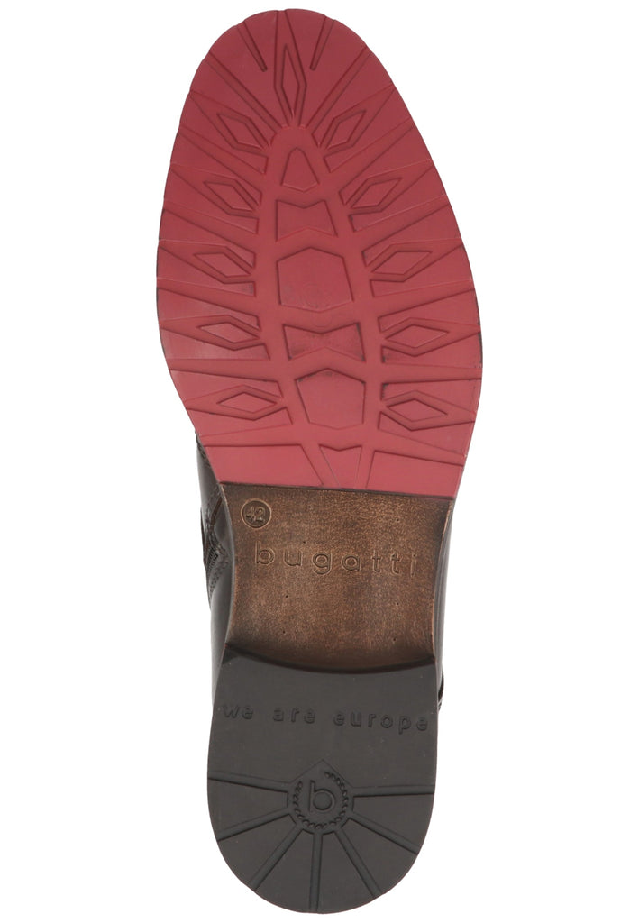 Bugatti Stiefelette Nappaleder Dunkelgrau