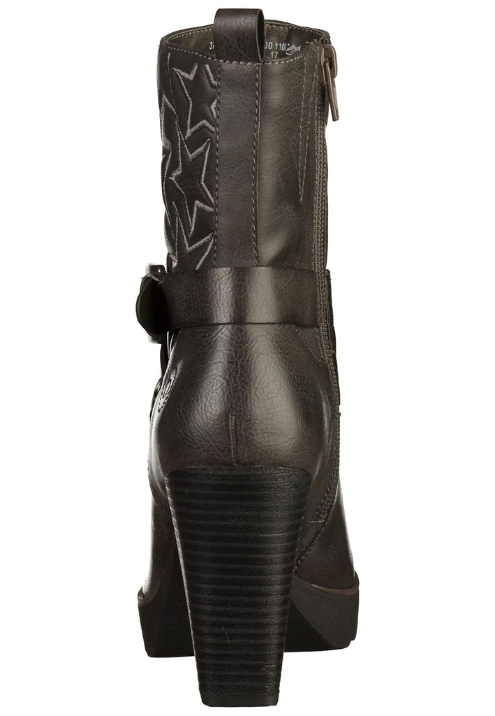 Bugatti Stiefelette Nappaleder Dunkelgrau