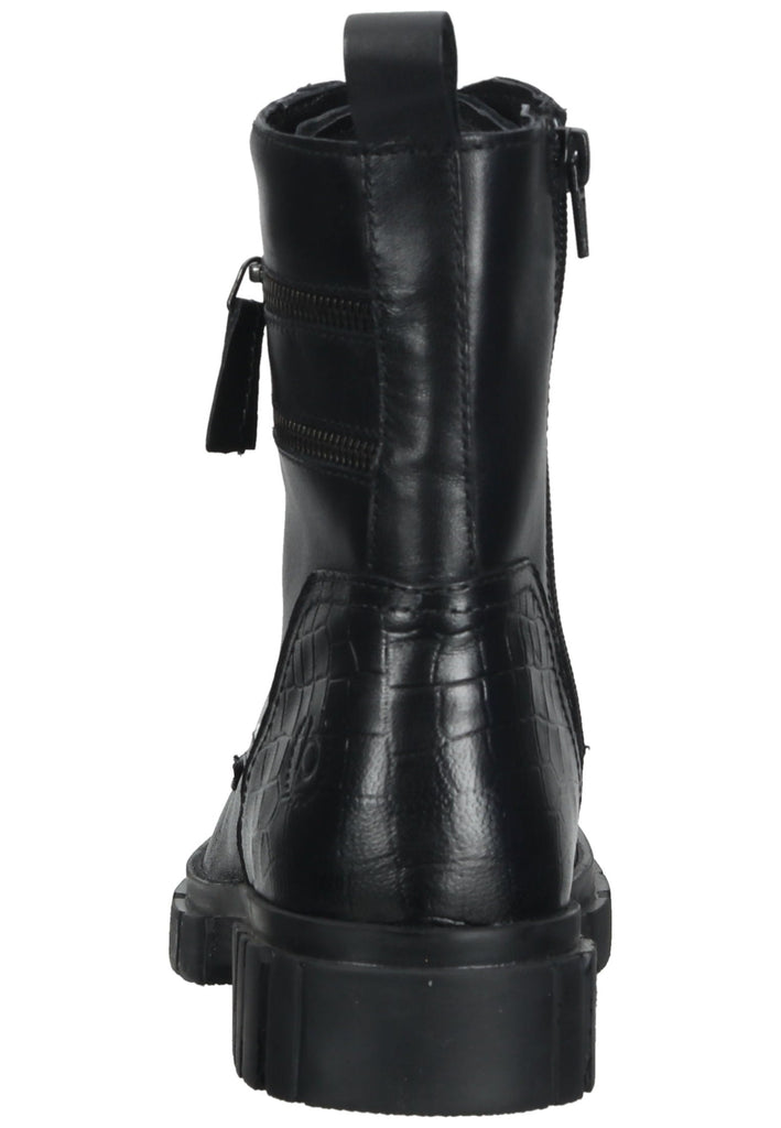 Bugatti Stiefelette Nappaleder Schwarz