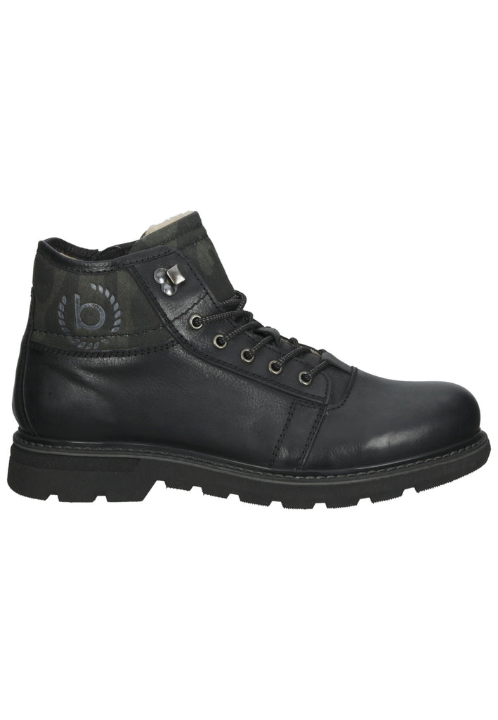 Bugatti Stiefelette Nappaleder Schwarz