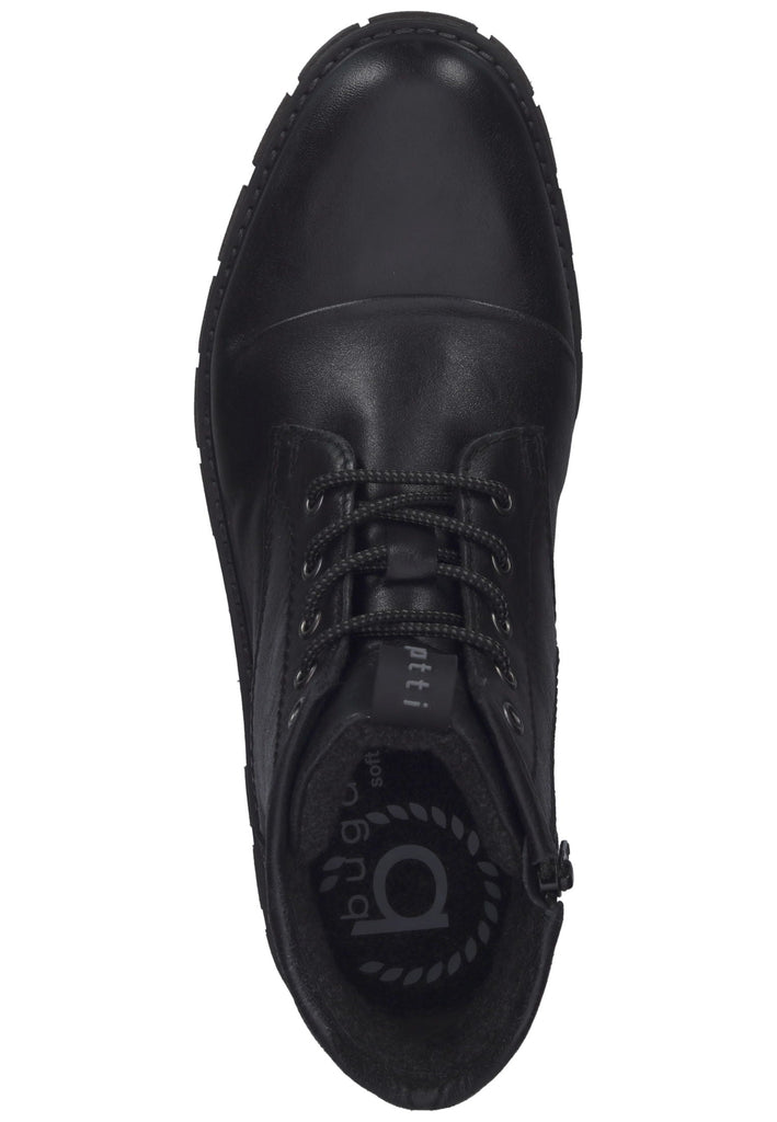 Bugatti Stiefelette Nappaleder Schwarz