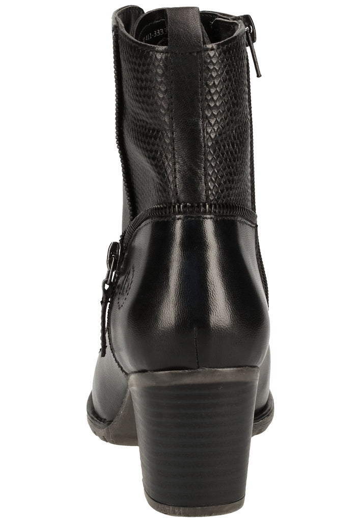 Bugatti Stiefelette Nappaleder Schwarz