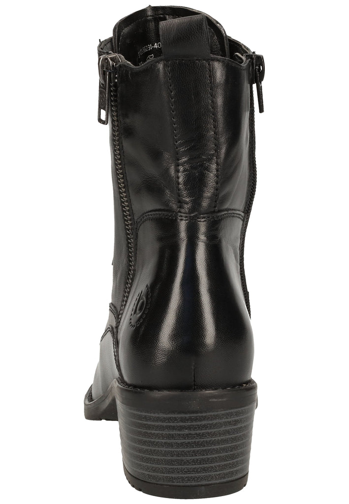 Bugatti Stiefelette Nappaleder Schwarz