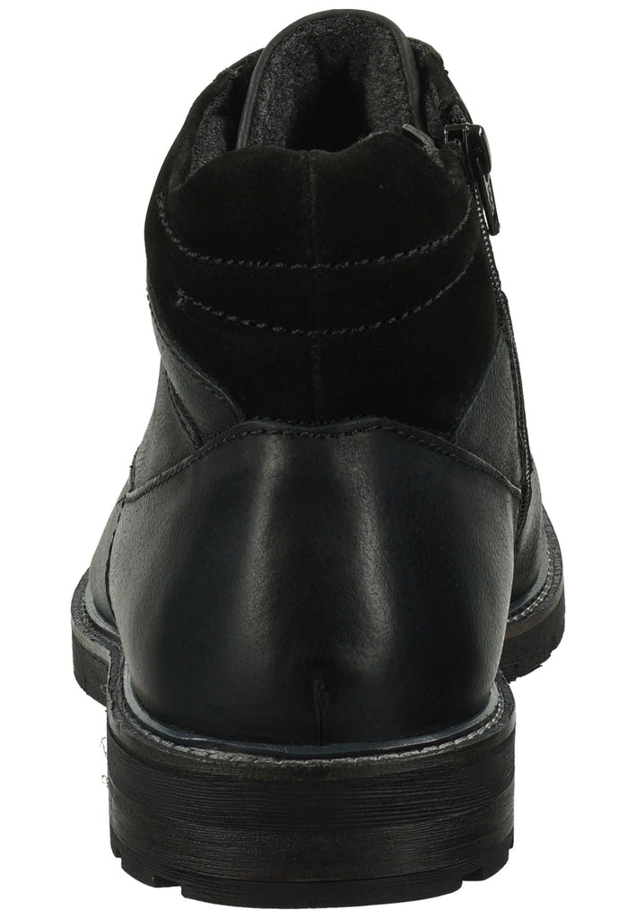 Bugatti Stiefelette Nappaleder Schwarz Warmfutter