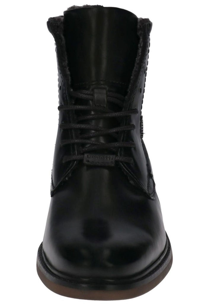 Bugatti Stiefelette Nappaleder Schwarz Warmfutter