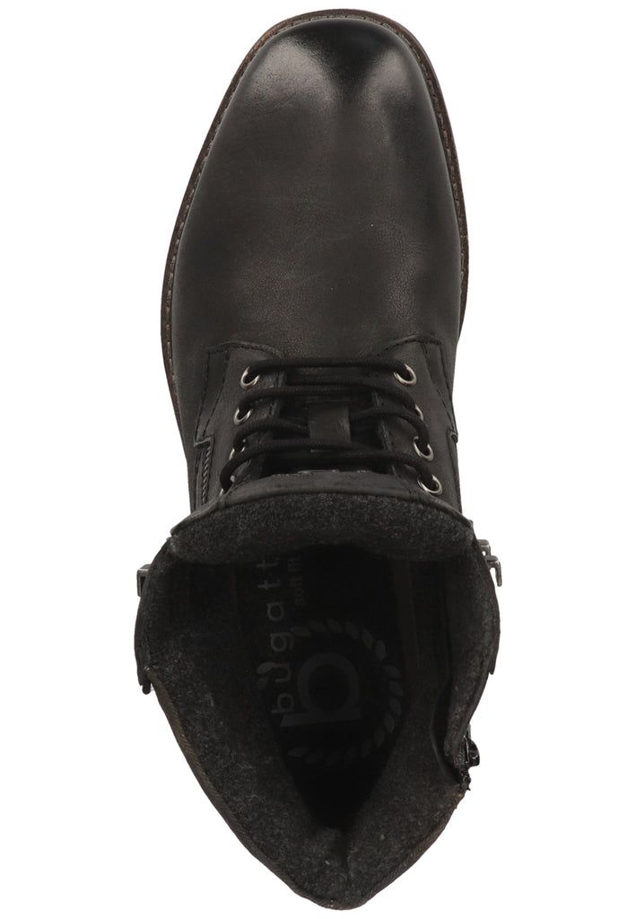 Bugatti Stiefelette Nappaleder Schwarz Warmfutter