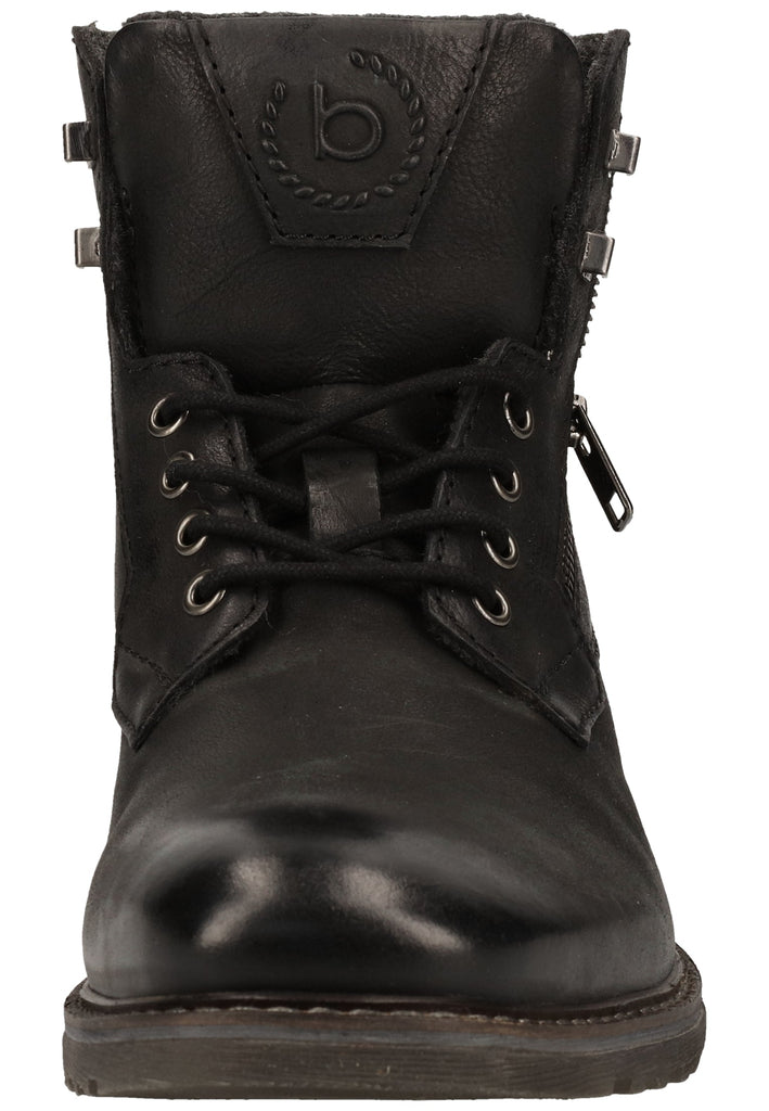 Bugatti Stiefelette Nappaleder Schwarz Warmfutter