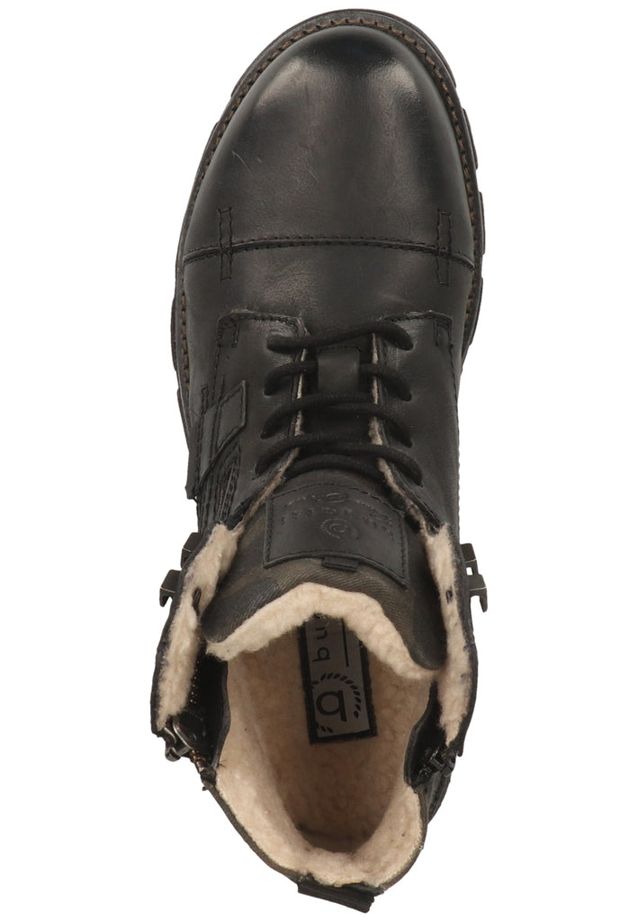 Bugatti Stiefelette Nappaleder Schwarz Warmfutter