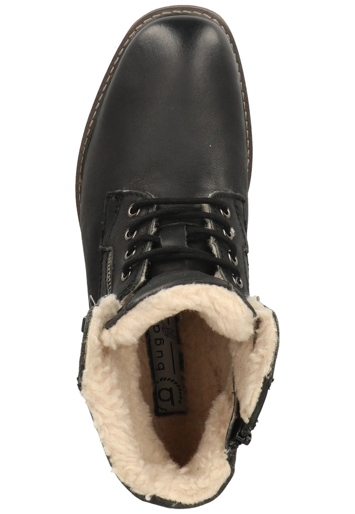 Bugatti Stiefelette Nappaleder Schwarz Warmfutter