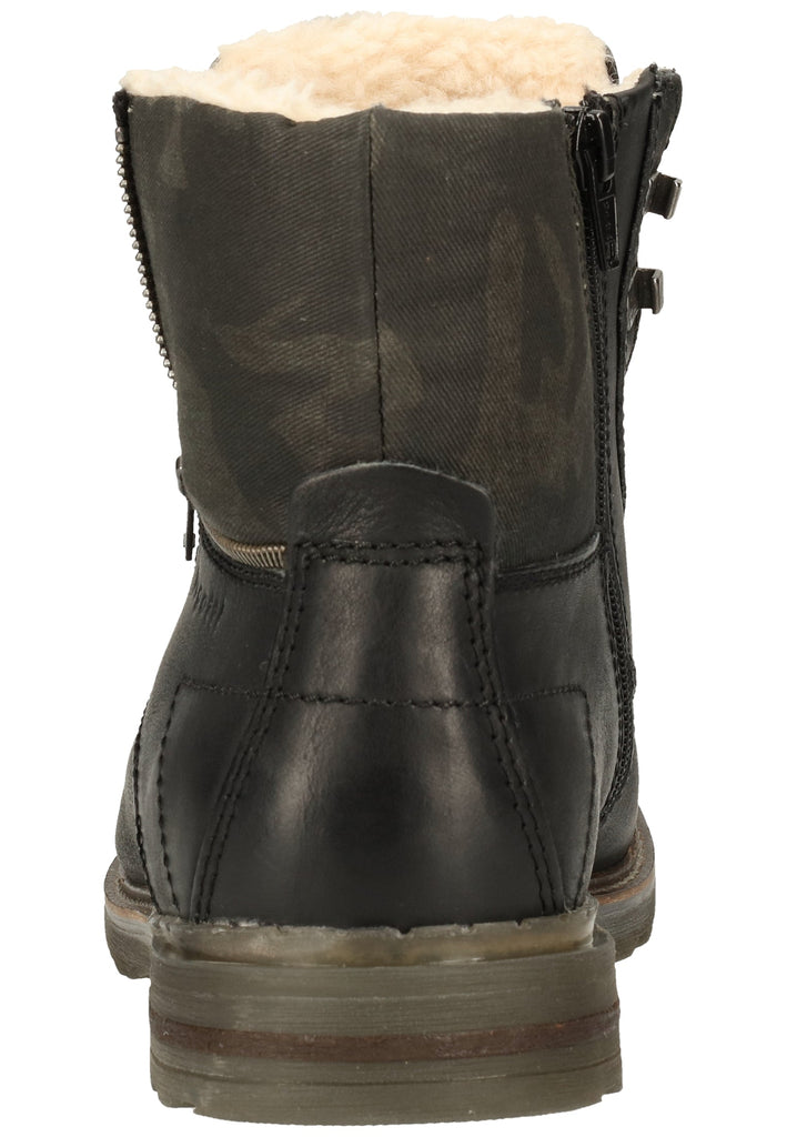 Bugatti Stiefelette Nappaleder Schwarz Warmfutter