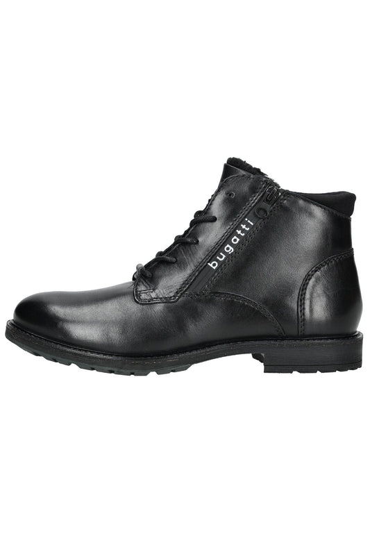 Bugatti Stiefelette Nappaleder Schwarz Warmfutter