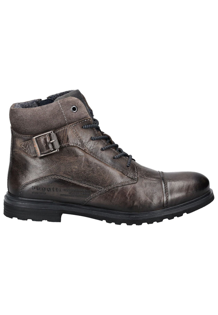 Bugatti Stiefelette Nubukleder Dunkelgrau Warmfutter