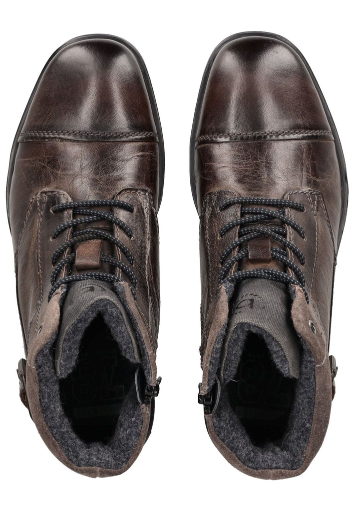 Bugatti Stiefelette Nubukleder Dunkelgrau Warmfutter