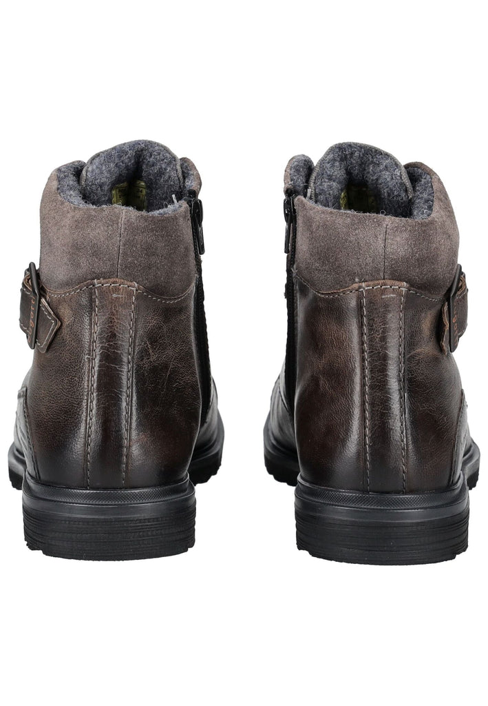 Bugatti Stiefelette Nubukleder Dunkelgrau Warmfutter