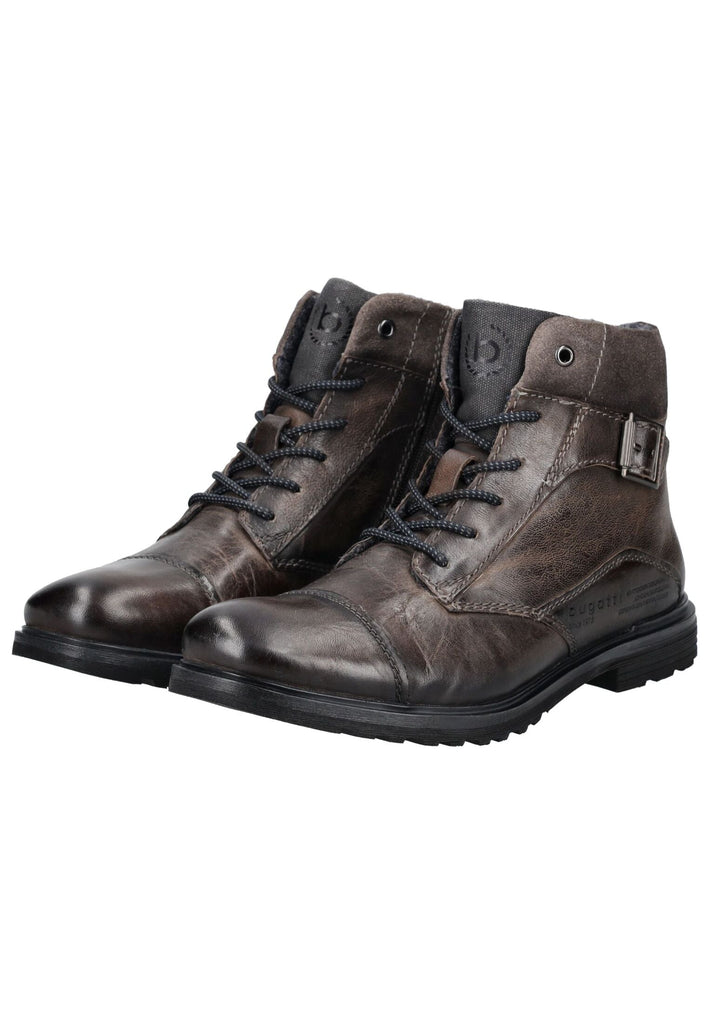 Bugatti Stiefelette Nubukleder Dunkelgrau Warmfutter