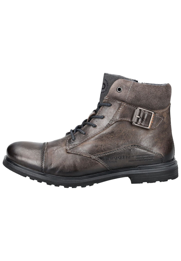 Bugatti Stiefelette Nubukleder Dunkelgrau Warmfutter