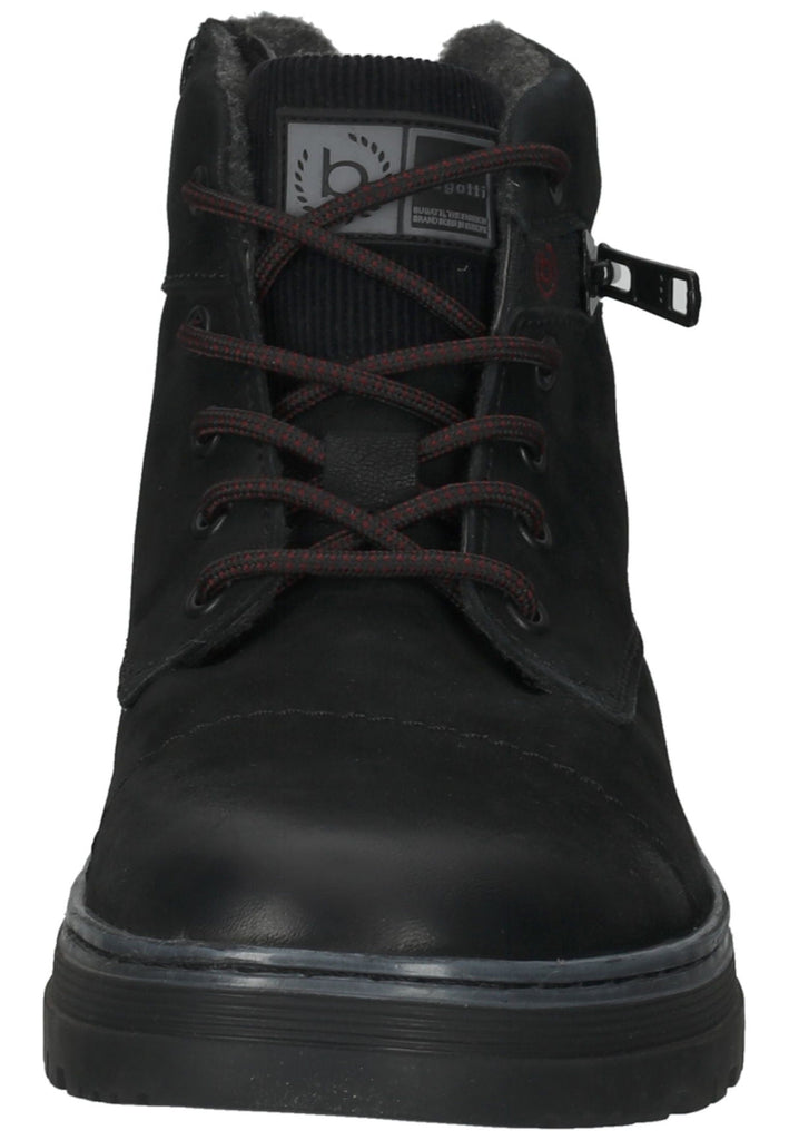 Bugatti Stiefelette Nubukleder Schwarz