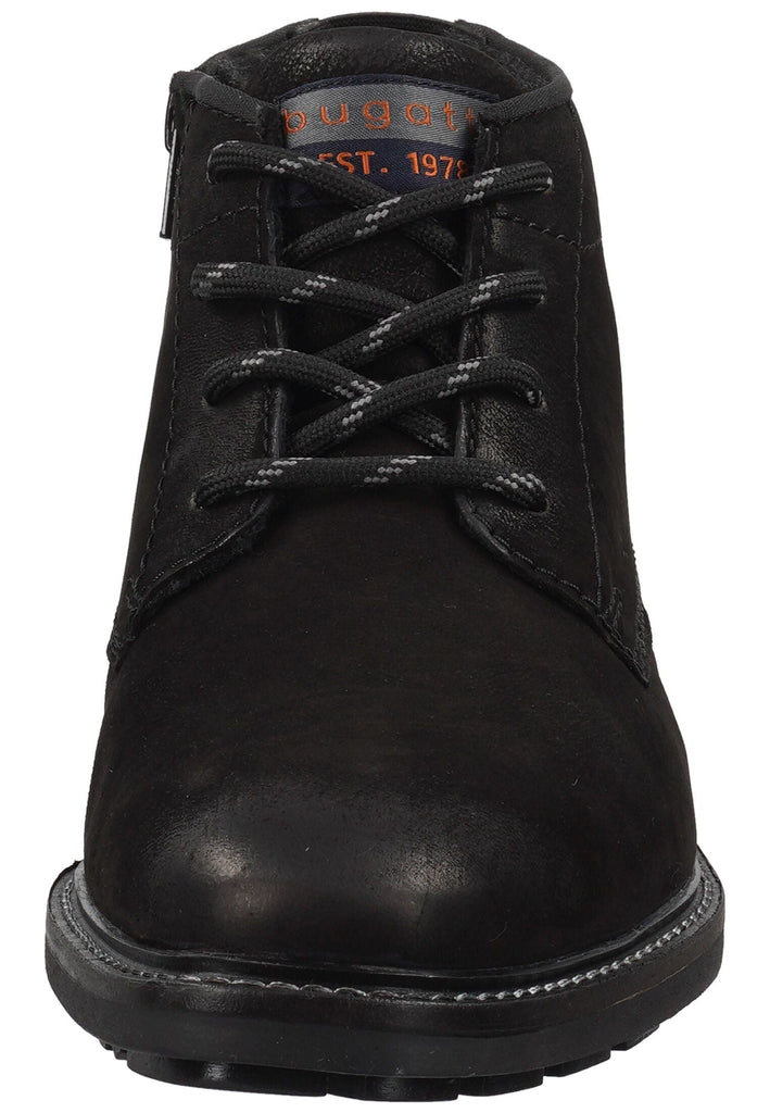 Bugatti Stiefelette Nubukleder Schwarz Warmfutter