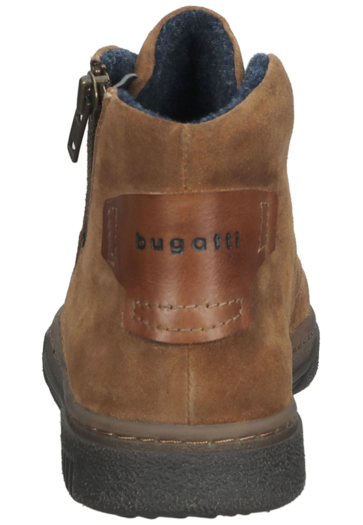 Bugatti Stiefelette Veloursleder Cognac