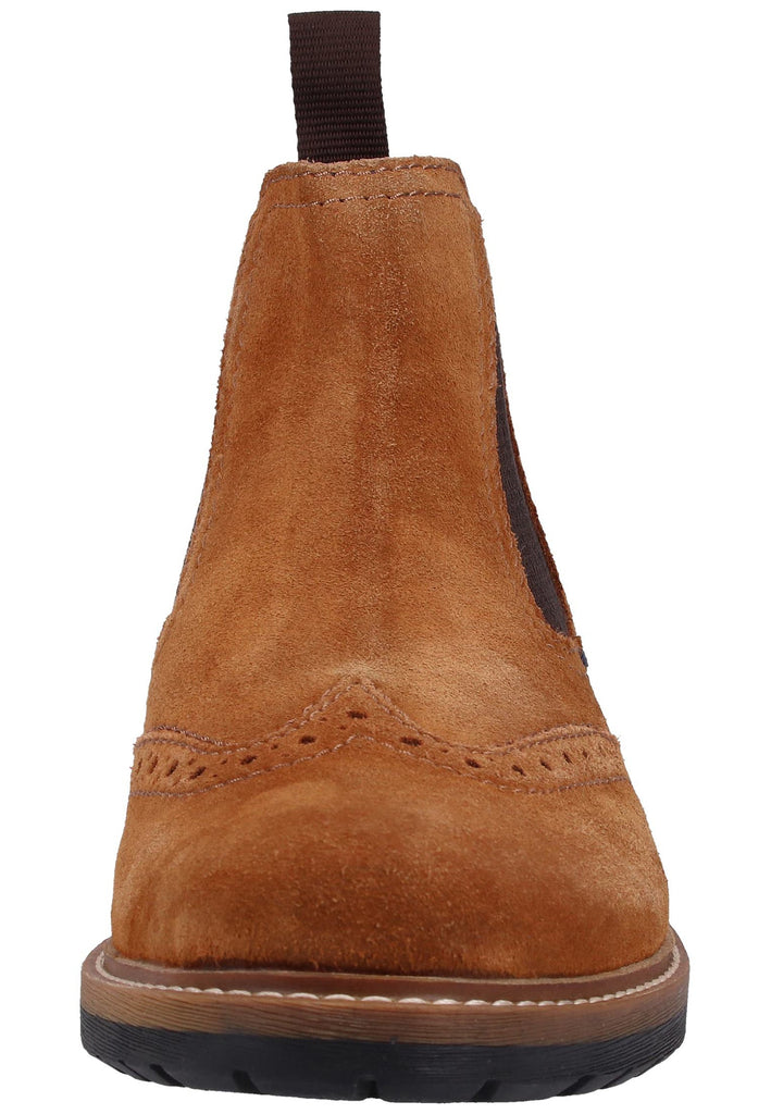 Bugatti Stiefelette Veloursleder Cognac