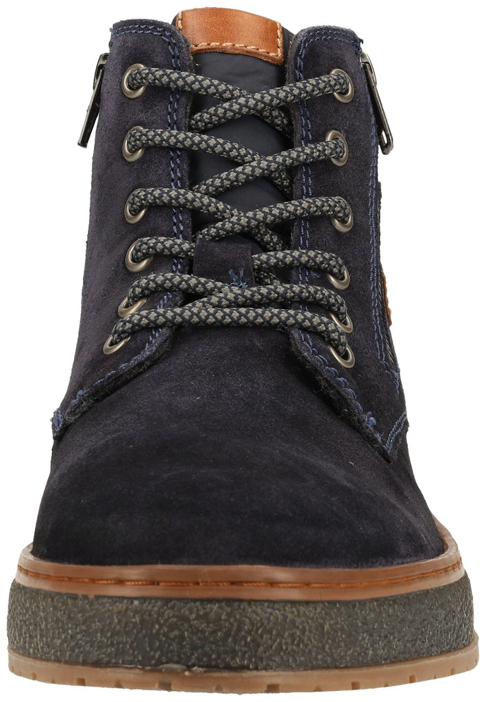 Bugatti Stiefelette Veloursleder Dark Blue Warmfutter