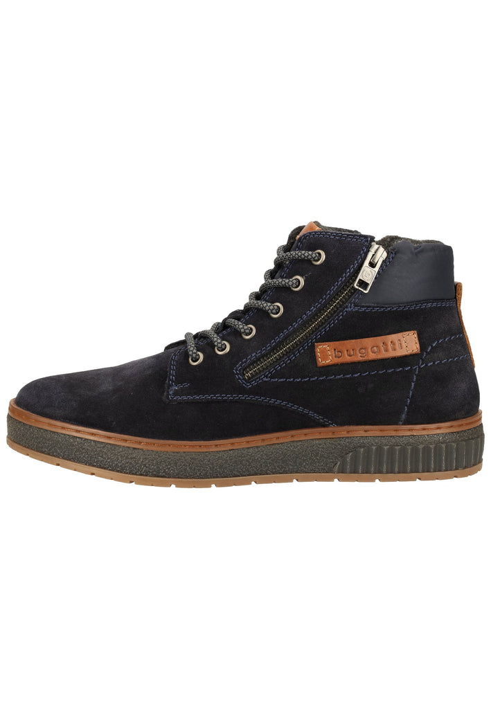 Bugatti Stiefelette Veloursleder Dark Blue Warmfutter