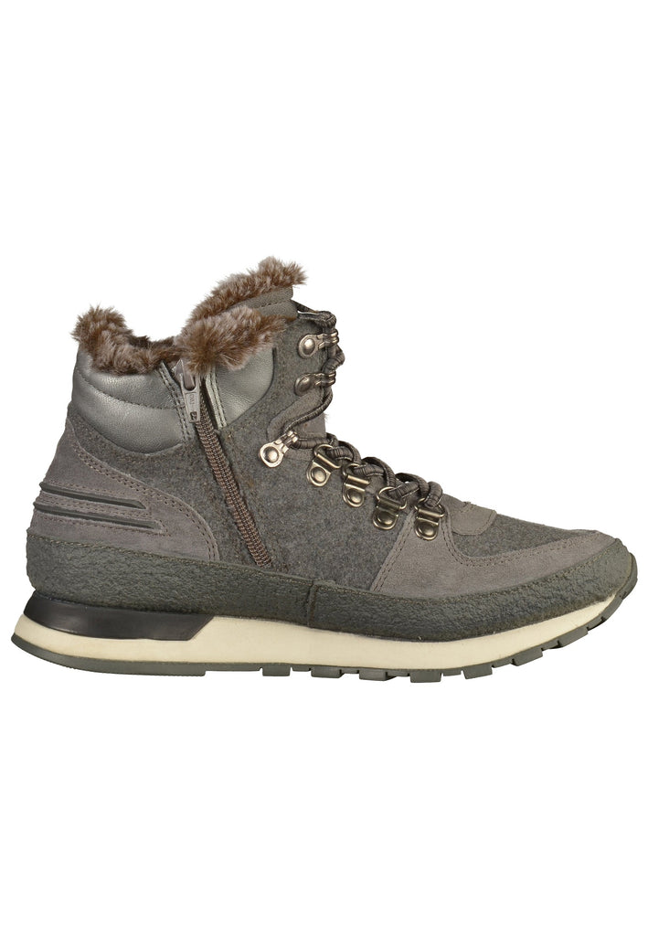 Bugatti Stiefelette Veloursleder/Textil Dunkelgrau