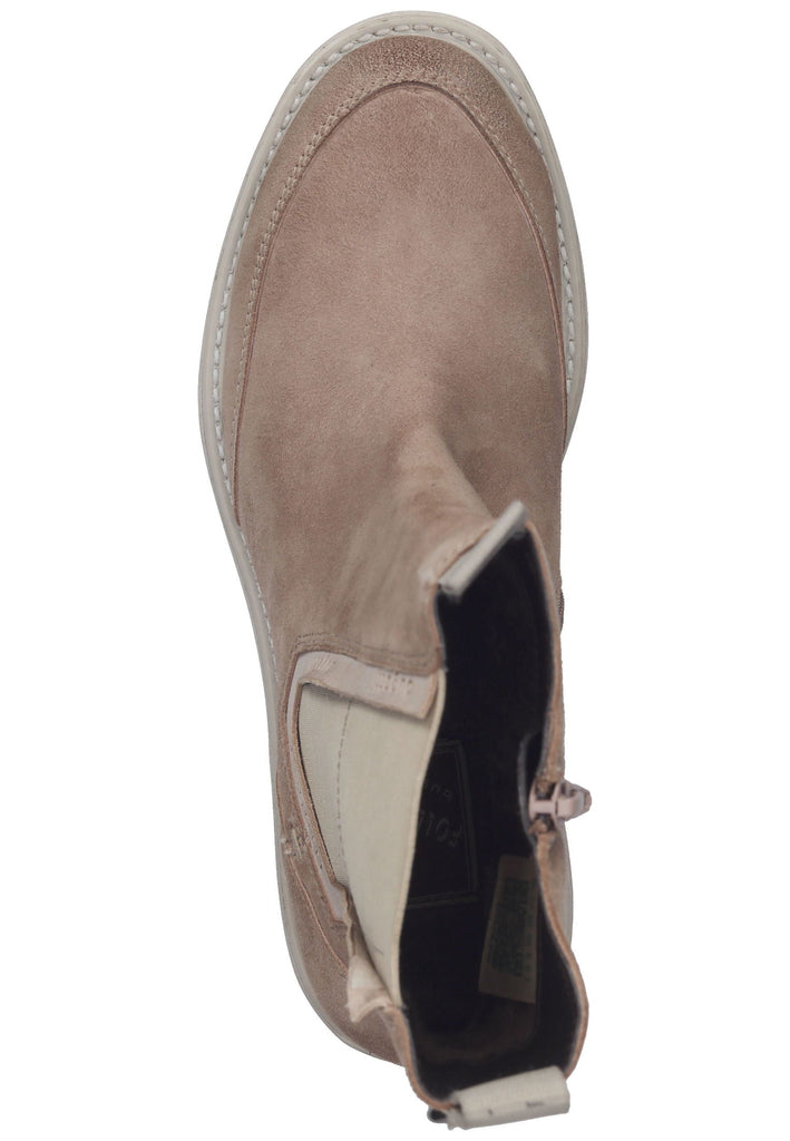 Bugatti Stiefelette Veloursleder/Textil Hellgrau