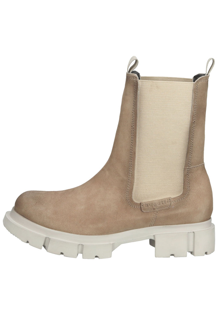 Bugatti Stiefelette Veloursleder/Textil Hellgrau