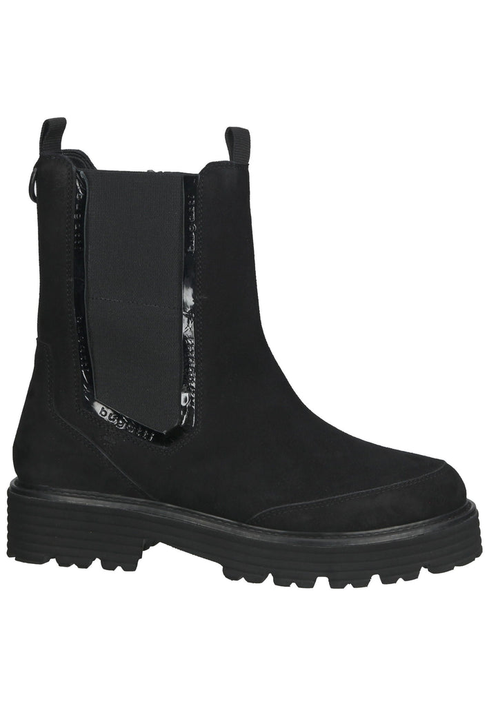 Bugatti Stiefelette Veloursleder/Textil Schwarz