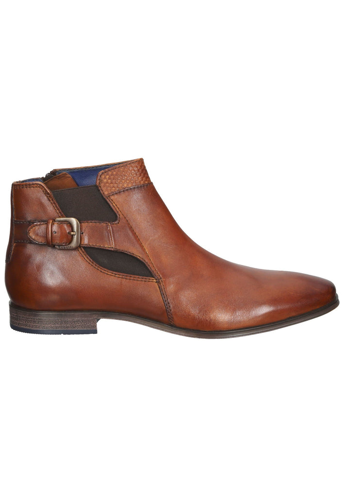 Stiefeletten Bugatti Stiefelette Leder Cognac