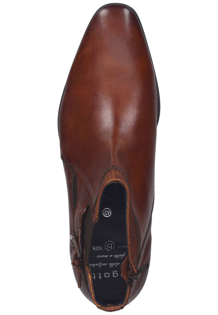 Stiefeletten Bugatti Stiefelette Leder Cognac