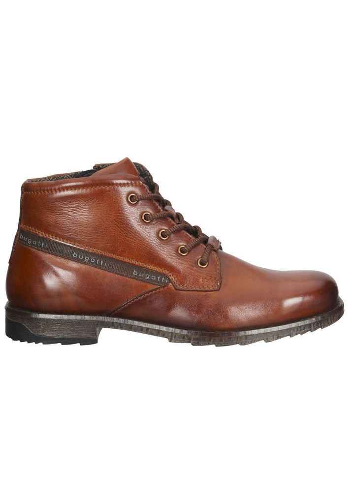 Stiefeletten Bugatti Stiefelette Leder Cognac