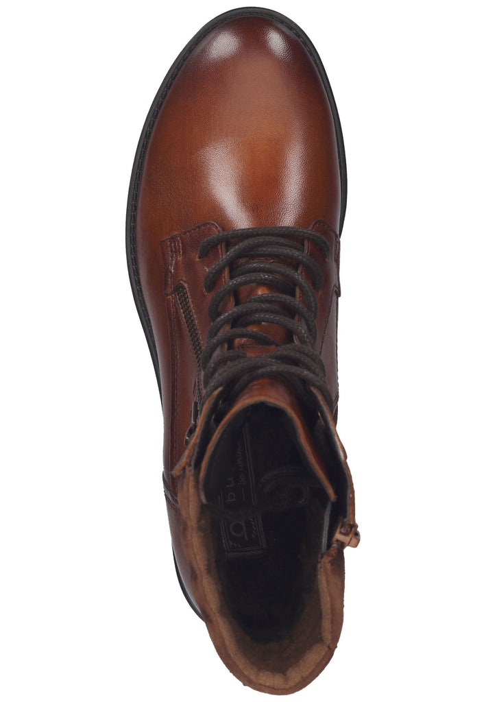 Stiefeletten Bugatti Stiefelette Leder Cognac