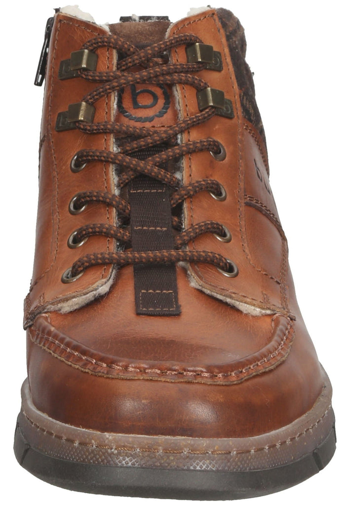 Stiefeletten Bugatti Stiefelette Leder Cognac Warmfutter