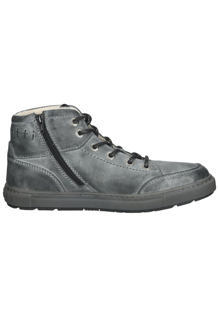 Stiefeletten Bugatti Stiefelette Leder Dunkelgrau Warmfutter