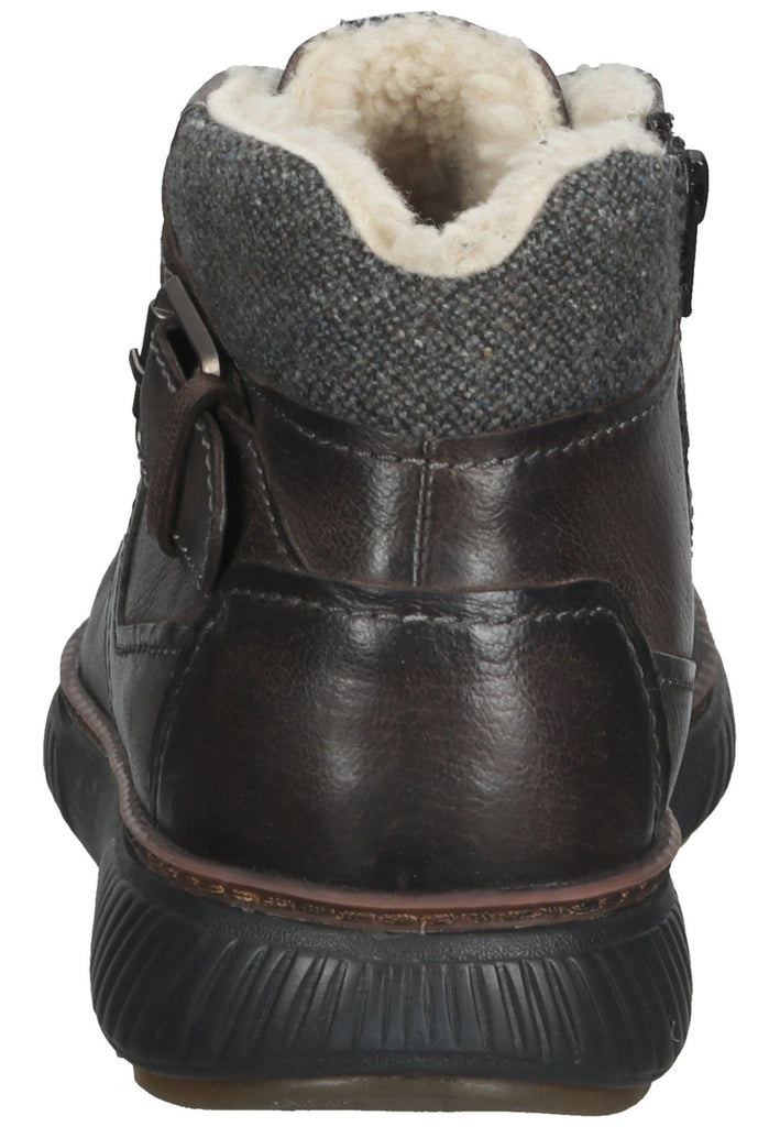 Stiefeletten Bugatti Stiefelette Leder Dunkelgrau Warmfutter